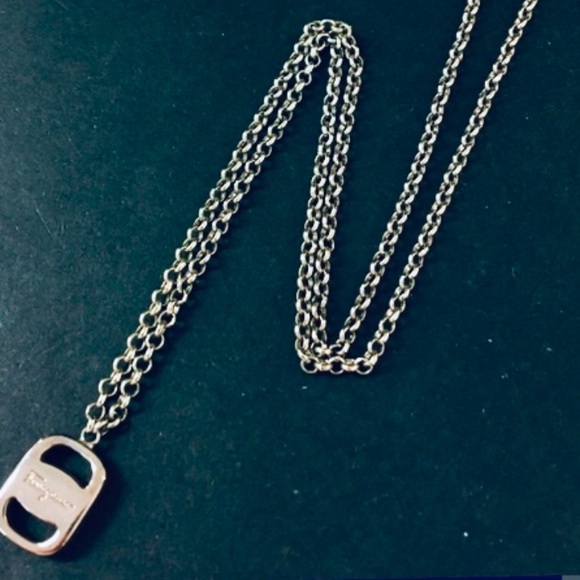 Salvatore Ferragamo Accessories - Ferragamo vintage silvertone necklace